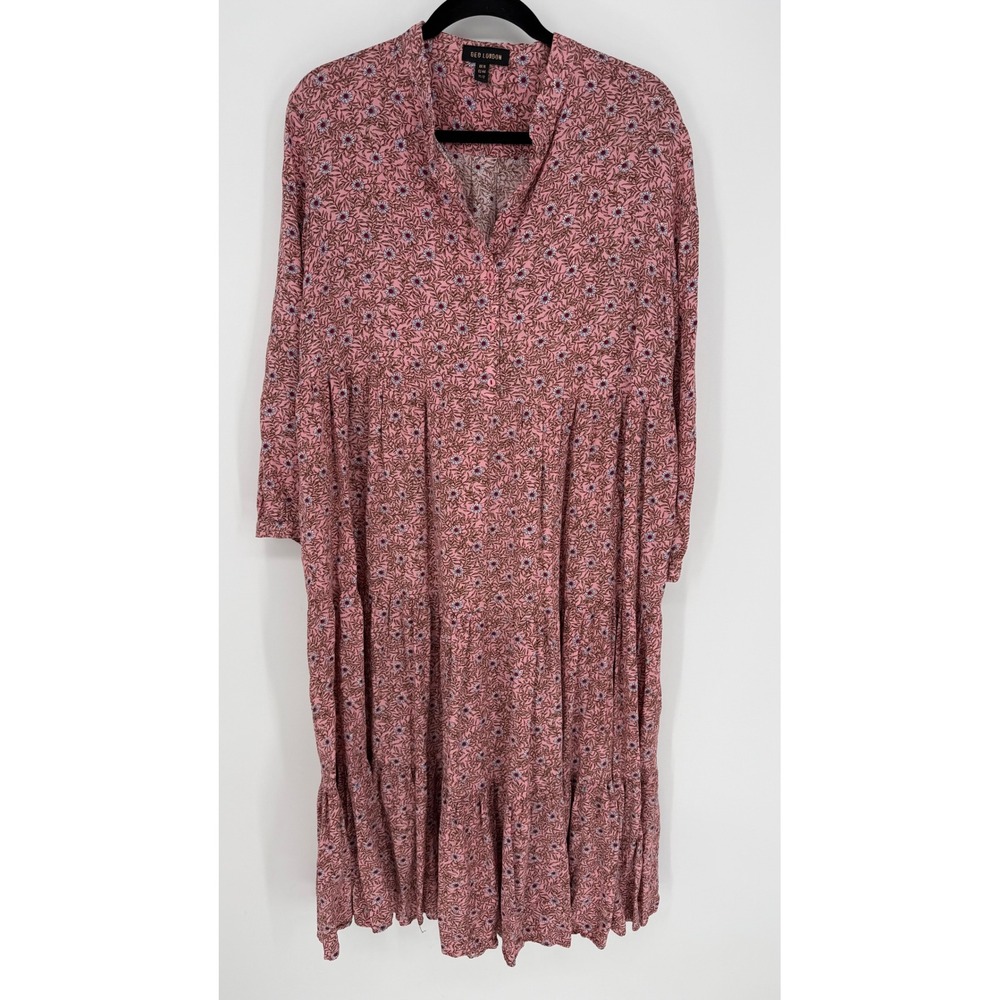 QED LONDON‎ TIERED FLORAL MAXI DRESS SIZE 12